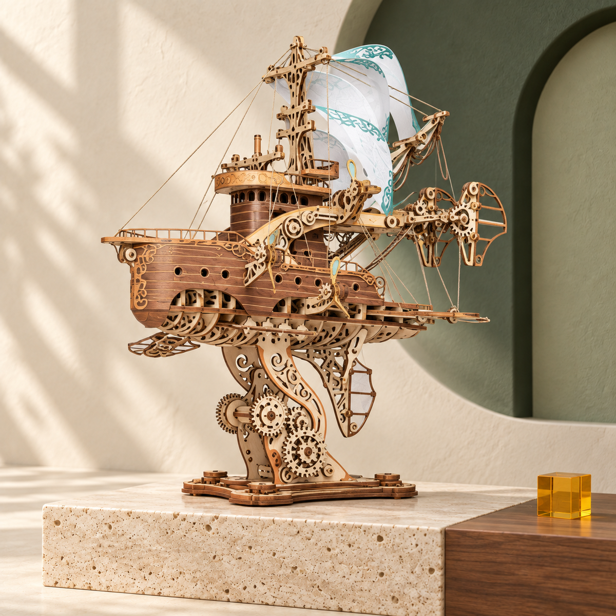 Around the World in 80 Days Wooden Airship Kit